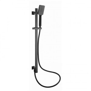 RAK Square Slider Rail Shower Kit With Integral Wall Outlet Elbow - 