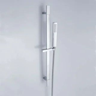 RAK Square Slide Rail Kit With Single Function Handset - Chrome - Image 2