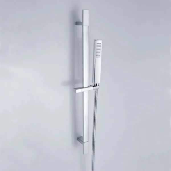 RAK Square Slide Rail Kit With Single Function Handset - Chrome - Image 2