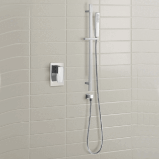 RAK Square Slide Rail Kit With Single Function Handset - Chrome - Image 3