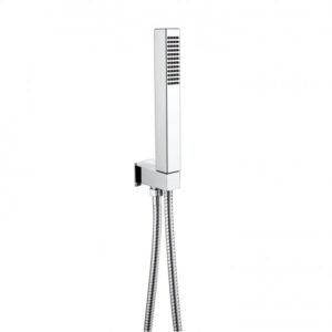 RAK Square Shower Handset With Hose And Bracket - Chrome