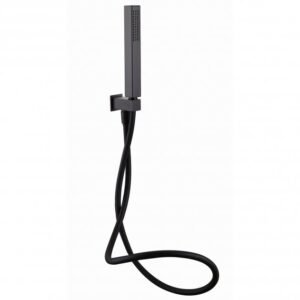 RAK Square Shower Handset With Hose And Bracket - Black