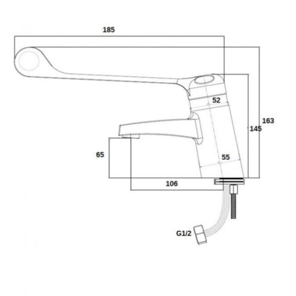 RAK Sequential Thermostatic Basin Mixer Tap - Chrome - Image 2