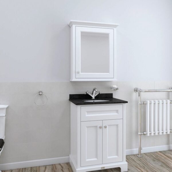 RAK Washington 1 Door Mirrored Non Illuminated Cabinet - 650mm x 750mm - Image 2
