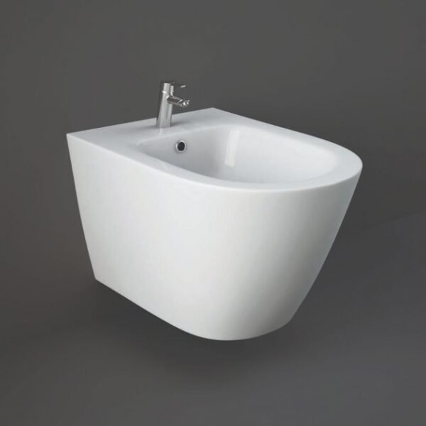 RAK Resort Wall Hung Bidet With Hidden Fixations - Alpine White