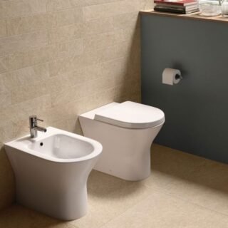 RAK Resort Back To Wall Bidet - Alpine White - Image 2