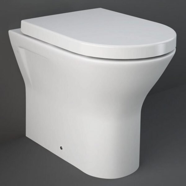 RAK Resort Rimless Back to Wall Toilet And Seat - White