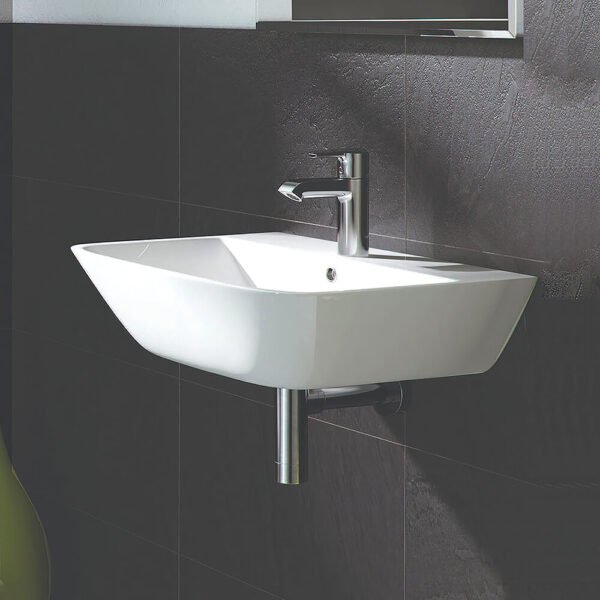 RAK Summit Wall Hung Cloakroom Basin - 400mm Wide - 1 TH - Alpine White - Image 2