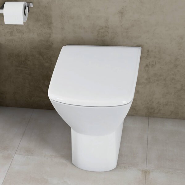 RAK Summit Back To Wall Toilet With Soft Close Seat - White - Image 2