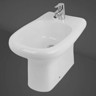 RAK Compact Back to Wall Bidet - 1 TH - White - Image 2
