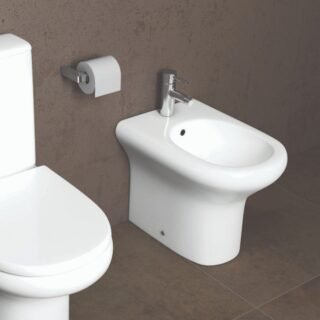 RAK Compact Back to Wall Bidet - 1 TH - White - Image 3