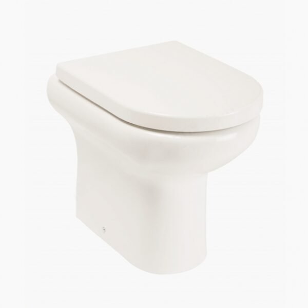 RAK Compact Rimless Comfort Height Back to Wall Toilet And Soft Close Seat - White