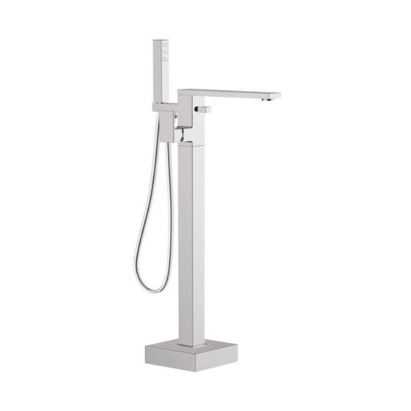 Scudo Lanza Freestanding Bath Shower Mixer Tap - Chrome
