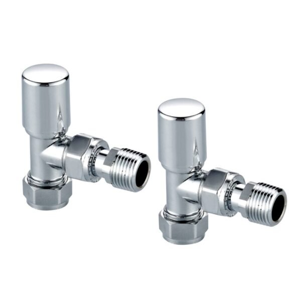 Scudo Angled Towel Radiator Valve Pair