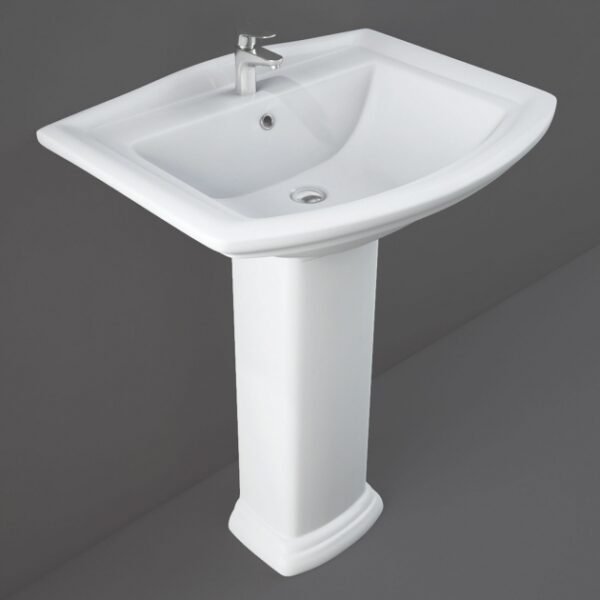 RAK Washington Basin With Full Pedestal - 760mm Wide - 1 TH - White