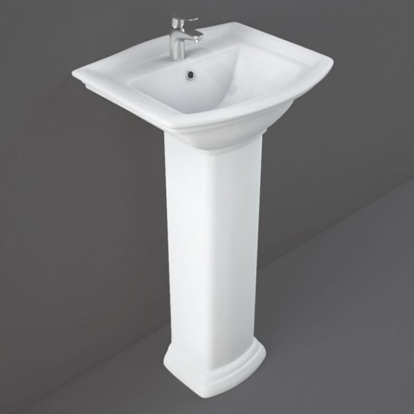 RAK Washington Basin and Full Pedestal - 460mm Wide - 1 TH - White