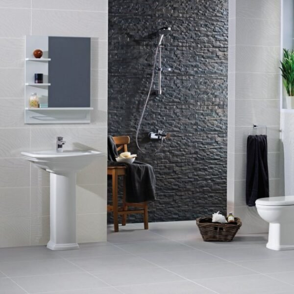 RAK Washington Basin With Full Pedestal - 560mm Wide - 1 TH - White - Image 3