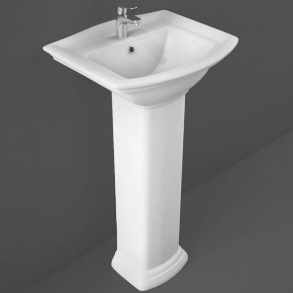 RAK Washington Basin With Full Pedestal - 560mm Wide - 1 TH - White