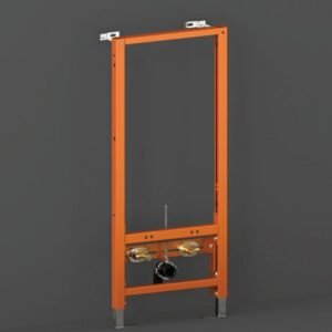 RAK Ecofix Concealed Bidet Support Frame With Adjustable Fittings - 1140mm High - Orange