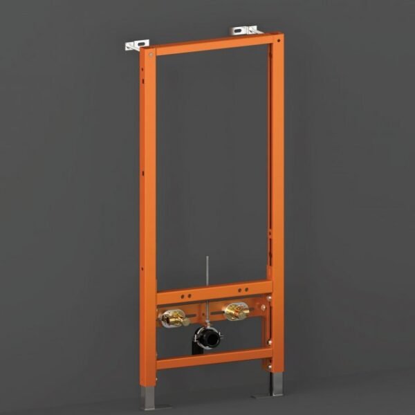 RAK Ecofix Concealed Bidet Support Frame With Adjustable Fittings - 1140mm High - Orange