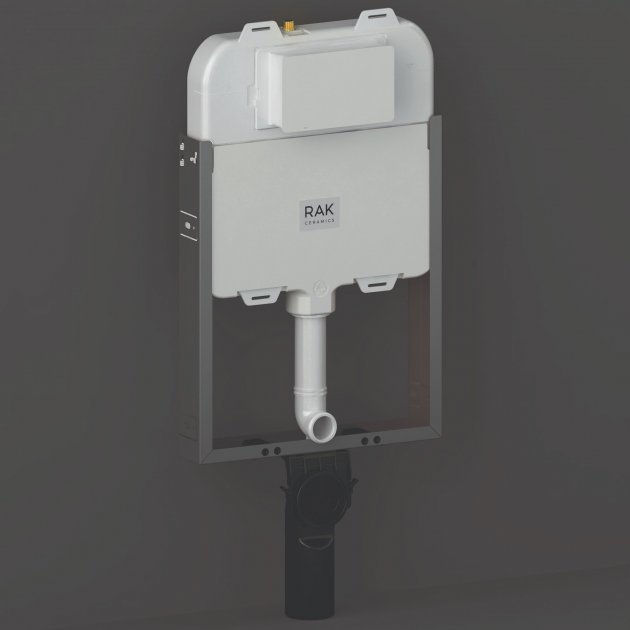 Rak Ecofix Slimline Hidden Cistern With Metal Frame for Wall Hung WC Unit - Alpine White