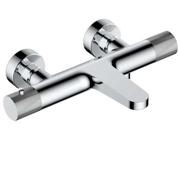 Rak Amalfi Wall Mounted Exposed Thermostatic Bath Shower Mixer Tap - 2 TH