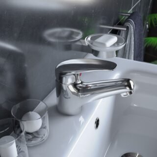 RAK Basic Mono Basin Mixer Tap - 1 TH - Chrome - Image 3