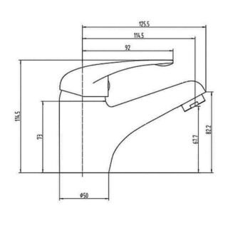 RAK Basic Mono Basin Mixer Tap - 1 TH - Chrome - Image 4