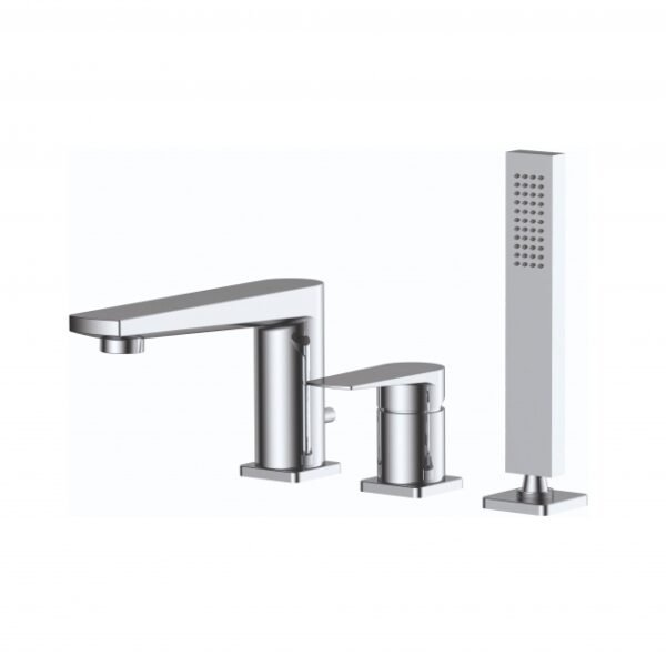 RAK Blade Bath Shower Mixer Tap - 3 TH - Chrome