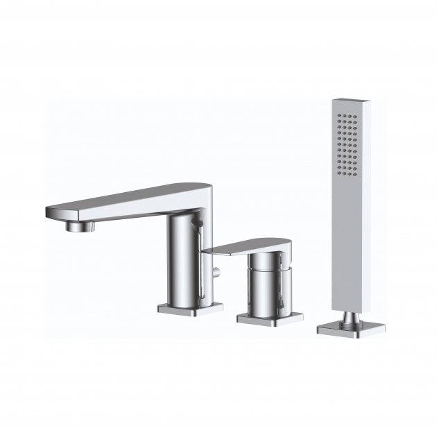 RAK Blade Bath Shower Mixer Tap - 3 TH - Chrome