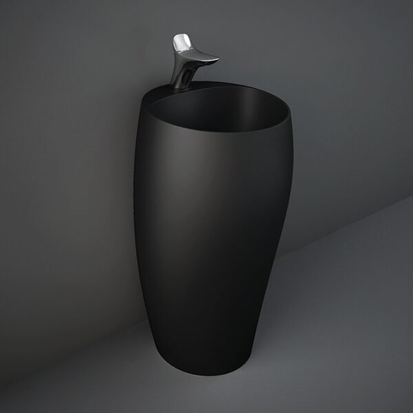 Rak Cloud Freestanding Wash Basin - 550mm Wide - Matt Black - 1 TH