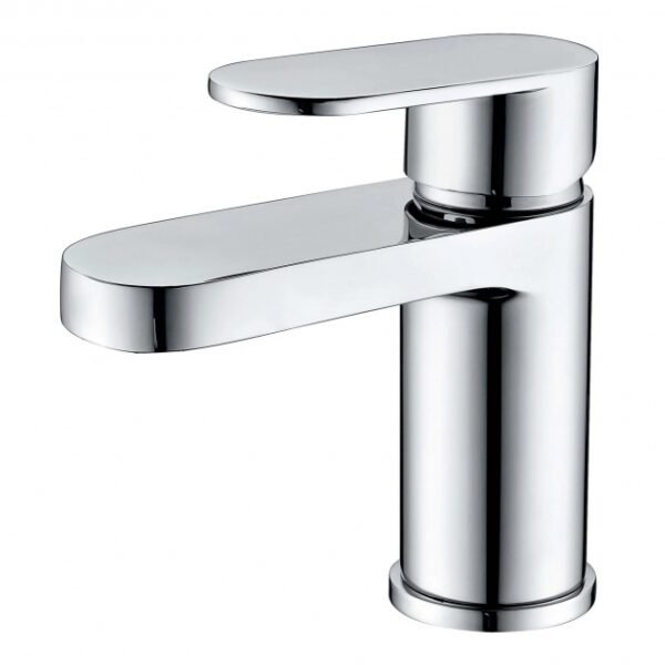 RAK Compact Round Mono Basin Mixer Tap With Waste - 1 TH - Chrome
