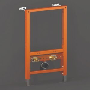 Rak Ecofix Concealed Bidet Support Frame With Adjustable Fittings - 820mm High - Orange
