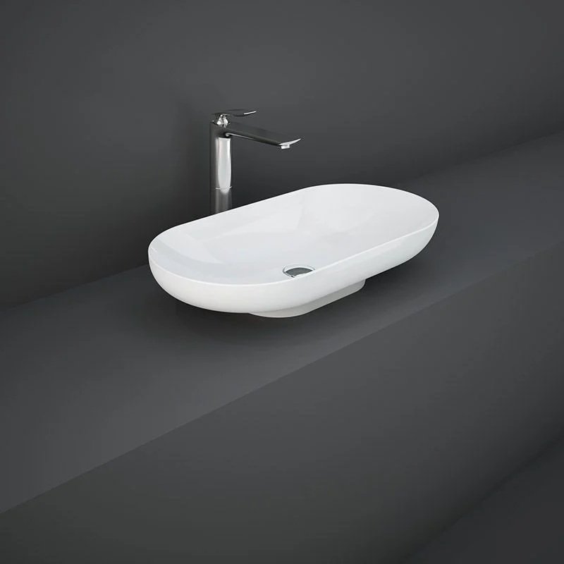 RAK Des Countertop Basin - 700mm Wide - Alpine White