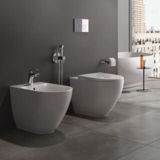 RAK Des Back To Wall Bidet - Alpine White - Image 2