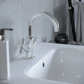 RAK Ella Basin Mixer Tap - 1 TH - Chrome - Image 2