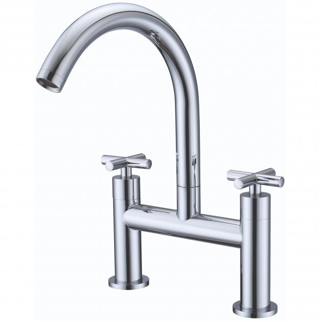 RAK Ella Bath Filler Tap - 2 TH - Chrome
