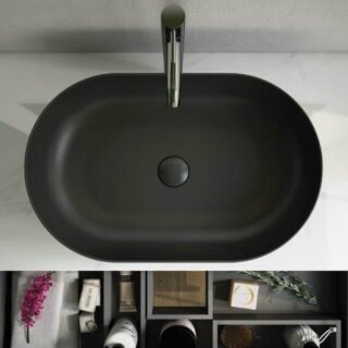 Rak Feeling Oval Countertop Basin - 550mm Wide - Image 3
