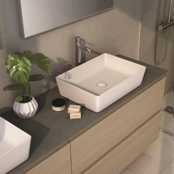 Rak Feeling Rectangular Countertop Basin - 500mm Wide - Image 2