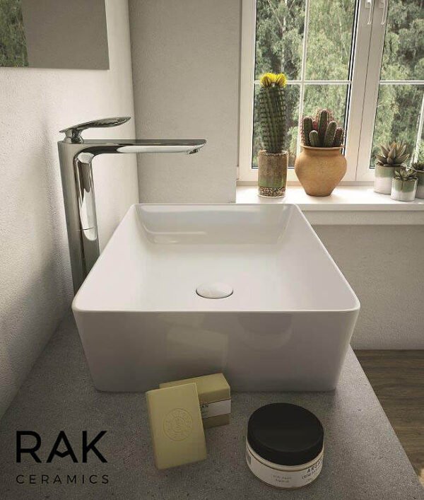 Rak Feeling Rectangular Countertop Basin - 500mm Wide - Image 3