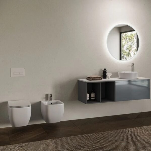 Rak Feeling Square Sandwich Soft Close Toilet Seat - Image 2