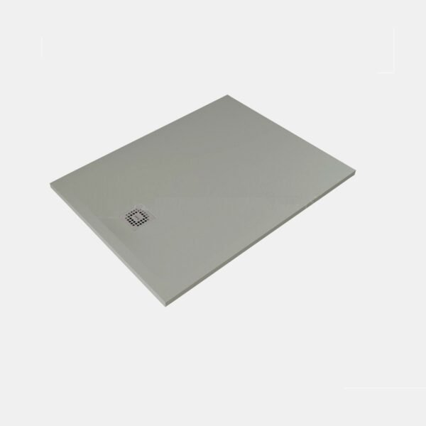 Rak Feeling Stone Effect Rectangular Shower Tray - Grey