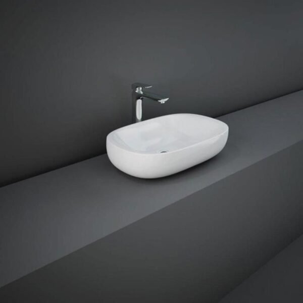 Rak Illusion countertop Basin - 600mm Wide - Alpine White