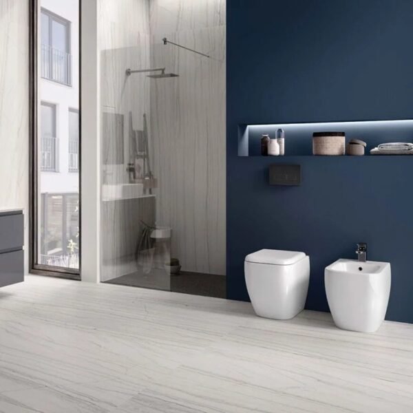 RAK Metropolitan Back To Wall Bidet - Alpine White - Image 2