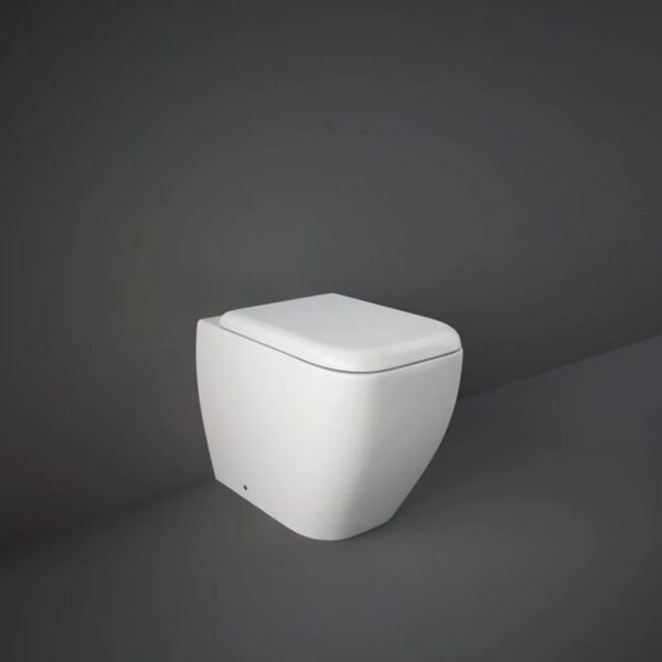 RAK Metropolitan Back To Wall Toilet With Soft Close Seat - Alpine White