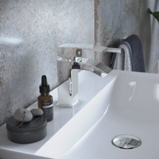 RAK Metropolitan Mini Mono Basin Mixer Tap - 1 TH - Chrome - Image 3