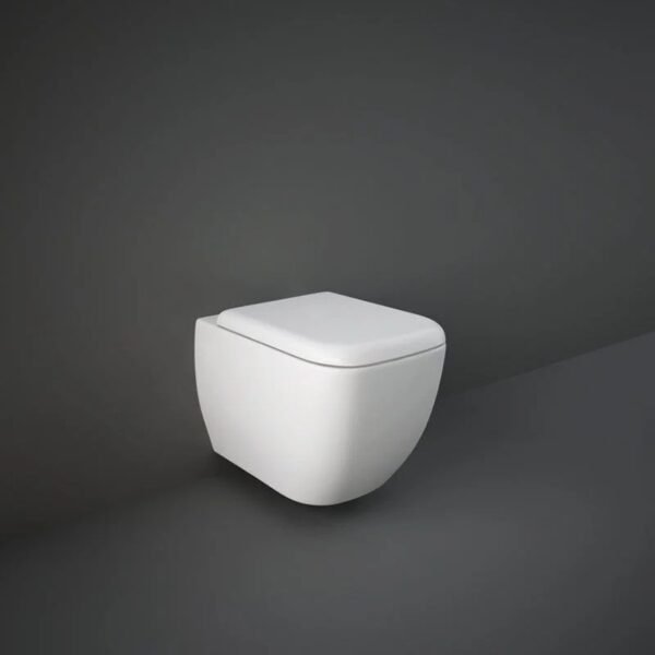 RAK Metropolitan Wall Hung Toilet With Soft Close Seat - Alpine White