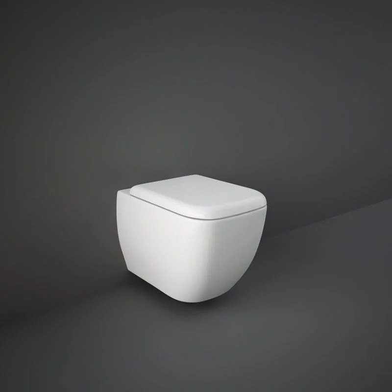 RAK Metropolitan Wall Hung Toilet With Soft Close Seat - Alpine White
