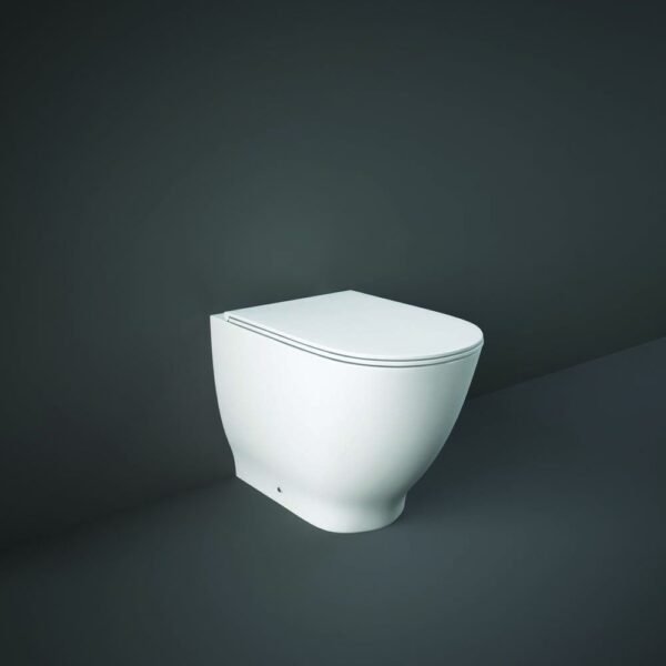 RAK Moon Back To Wall Toilet With Soft Close Seat - Alpine White