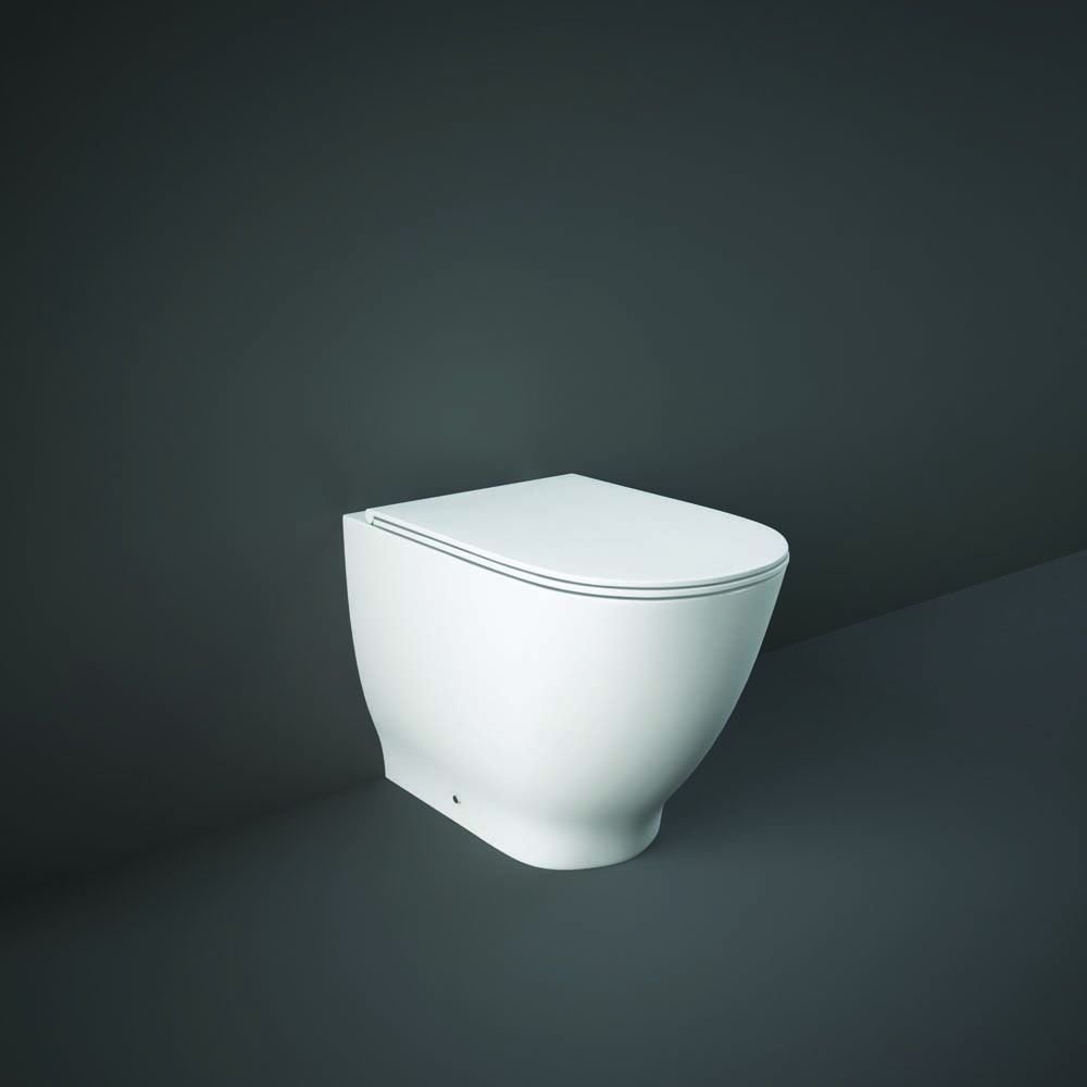 Rak Moon Rimless Wall Hung Toilet With Soft Close Seat - Alpine White